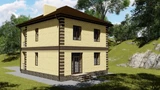 Проект двухэтажного дома 150 м B-055 B-055