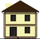 Проект двухэтажного дома 150 м B-055 B-055