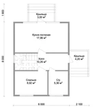 Проект каркасного дома до 100 м2 A-092 A-092