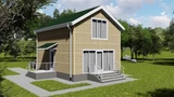 Проект каркасного дома до 100 м2 A-092 A-092