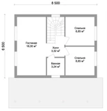 Проект дома с мансардой и террасой B-025 B-025