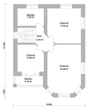 Проект красивого двухэтажного дома B-284 B-284