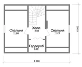 Проект недорогого каркасного дома A-031 A-031