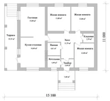 Проект дома на уклоне B-086 B-086